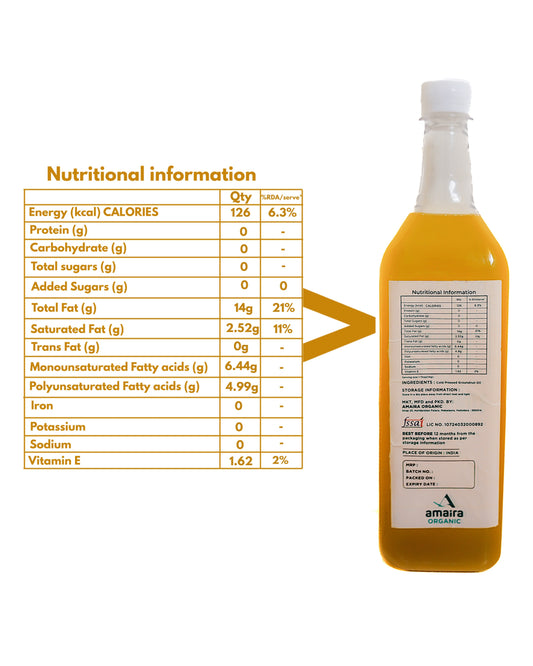 Wood-Pressed Groundnut Oil