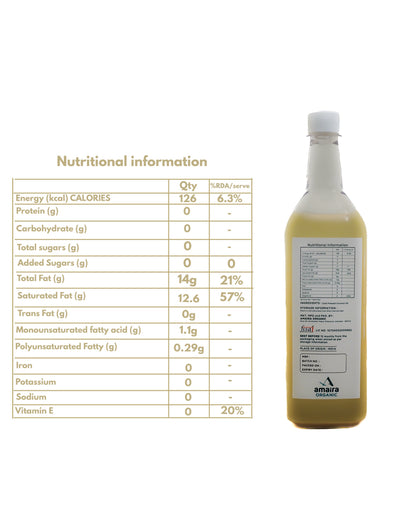 Wood pressed Coconut oil